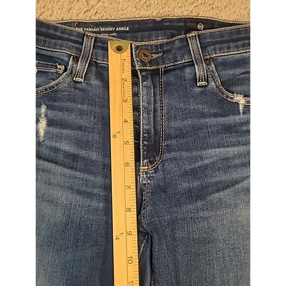 AG Adriano Goldschmied Farrah High Rise Skinny Ankle Jeans – 25R – Distressed - Picture 5 of 8